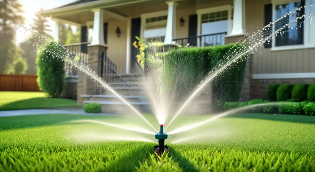 15 Tips For Spring Lawncare in Calgary sprinkler